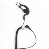 3.5mm Hook Headset for Walkie Talkie Ear Radio Earpiece Clip Single Earphone with Coiled Cable