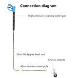 Multi-Nozzle High-Pressure Scrubbing Water Gun Chassis Road Cleaning Accessories or Wheeled hine Sanitation Artifact