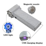 Mini Turbo Jet Fan Violent Turbofan 3+1 Speed Settings Rechargeable 120000RPM Brushless Motor 50m/s Dust Blower