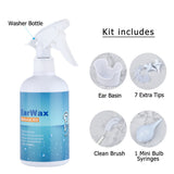 500ml Cleaner Kit for Adults Kids Spiral Wax Remover Water Irrigation Bottle Care Washing Safety Ear Cleaning Tool