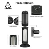 CRUSHER Electric Herb Grass Grinder Horn Tube Roll Paper Filg hine Spice Herbal Crusher Tobacco Shop Smoking Accessories