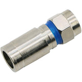 Compression RG6 F Connector Coax Coaxial Adapter Plug For Satellite & Cable TV (150 Pack)