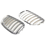 1Pair Front Hood Grilles ABS Anti-scratch Double e Car Grill Replace 51137113733 51137113734 for X5 E53 04-06 Part