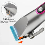 RESUXI 682 LCD Digital Display Electric Clipper Set Professional Trimmer Oil Head Carving for Men Hair Cutting hine