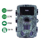 Outdoor WiFi Hunting Trail Camera 60MP 4K Infrared Night Vision Motion Activated Security Cam Waterproof Wildlife Photo Traps