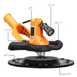 2 in1 Versatile Handheld Electric Cement Mortar Polisher for Smoothing and Grinding Walls and Floors 2880W