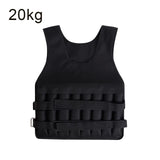 20kgLoading Weight Vest For Training Exercises Fiess Gym Workout Bo Waistcoat Adjustable Jacket Sand Clothing
