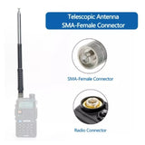 AR1106 Telescc 136-174mHz High Gain VHnti-Collision Extendable Antenna for WouXun Kenwood BAOFENG Walkie Talkie