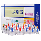 Free Shipping Vacuum Kit 24Pcs Cupping Cans Chinese Acupuncture Suction Cup Health Massage