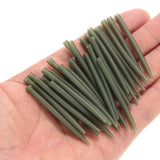 30pcs 50pcs / 100pcs 38mm/54mm Anti Tangle Rubber Sleeves Connect with Hook Carp Coarse Fishing Accessories