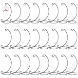24Pcs 9In Display StandIron Hanging Stand Rack Ornament Holder Hanger Hook for Home Wedding Table Decor