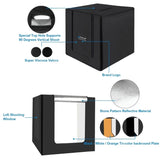PULUZ 80cm Folding Portable 80W 8500LM White Light Mini Photo Lighting Studio Shooting Tent Box Kit Equipment
