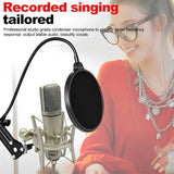 Metal Professional Condenser Studio Microphone for Computer Gaming Recording Singing Podcast Sound Card