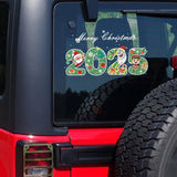 Motorcycles Christmas Decoration Auto Modified Santa Claus Decals Decor Waterproof Novelty Car Stickers For Home