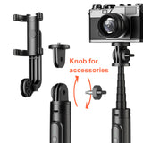 1.5M Selfie Stick Tripod Camera tripod with Bluetooth Remote Controller for Cell Phone for Iphone Video Recording Vlogging