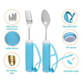 Household Durable Stroke Elderly Auxiliary Tableware Disabled Hand Anti-Shake Aid Accessory Anti-Slip Eating Spoon Tool