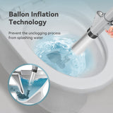 Plunger Unblocker High Pressure Air Drain Blaster Cleaner Powerful Manual Pneumatic Dredge Equipment Clogged Pipe