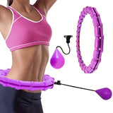 1pc 24/28/32 Sections Adjustable Sports Waist Circle, Slimming Removable Waist Massage Circle, Fitness Equipment For Gym
