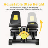 1pc Mini Stair Stepper With Resistance Bands, Portable Stair Climber, Fitness & Exercise Equipment