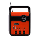 Home Power Panel Generator Kit - 2 LED Bulbs, Energy-Saving Solar Lighting with FM Radio