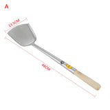 Stainless Steel Big Long Spatula Shovel Chef Cooking Cocina Utensilios Wooden Handle Spatula Kitchen Utensil