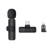 Lavalier Microphone Portable Audio Video Recording Mini Lapel Mic Wireless Microfone for Game Phone