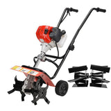 52CC tiller Garden Rotary Hoe Tine Tiller Mini Cultivator Pro hine Soil Loosening Equipment Gasoline power