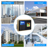Bisofice Biometric Time Clock Attendance hine for Employees Support Fingerprint Password Recognition Data Management Device