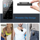 Bluetooth-compatible 4 2 MP4 MP3 Player Clip on Digital Display 32GB Music Players Voice Recorder Radio Pedometer Calendar