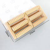 Massage Big Five-row Wooden Foot Massager Stimulating Acup oint Feet Plantar Fascitis Roller Reflexology
