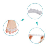 Hallux Valgus Big Foot Bone Silicone Overlapping Corrector Four-toed Toe Divider Adult Portable Home 1 Pair