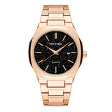 PINTIME Man Watch Stainless Steel Strap Casuals Fashion Quartz Wristwatch Waterproof 30m Starry Sky Dial Calendar Reloj Hombre