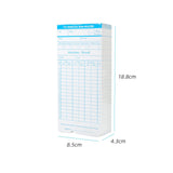 90pcs/ Pack Cards Timecards Monthly 2-sided 18 * 8.4cm for Employee Attendance Time Clock Recorder