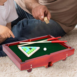 Pool Table Set Desktop Snooker Wood Leisure Kindergarten Household Nursery Mini Tabletop Billiards Game Toy for Children Kids