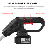 21V Brushless Grass Cordless Eater Wacker Edger Lawn with Screen Electric Weed Trimmer Tool