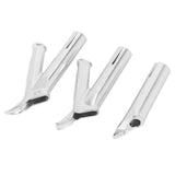 10X 4 Nozzles For Vinyl Pvc Hot Air Blower Triangle Speed Nozzle 5Mm Round Welding Head Alloy Y Type