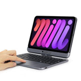 DOQO Magic Keyboard for Apple iPad Mini6 Magnetic Protective Case with Touchpad 360-degree Rotation Backlight Keyboard Case