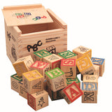27 Pcs Children Wood Alphabet Letters Stacking Building Blocks Craft Early Learning Educational Toys Baby Room Decor