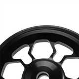 Folding Bike Easy Wheel for Aluminum Alloy Easywheel Ultralight Sealed Bearing Push Wheels Bicycle Parts,Black