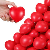 24Piece Foam Relief Ball Valentine's Day Shapeds Red Heart Stress Balls For School Carnival Reward