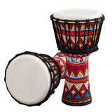 8 Inch Portable African Djembe Hand Drum with Colorful Art Patterns Percussion Musical Instrument