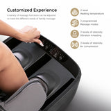 NEW 2 in 1 Foot and Leg Massager - Foldable Ottoman. Calir Compression, Shiatsu Roller, Vibrating Massage with Heat. K68 Model.