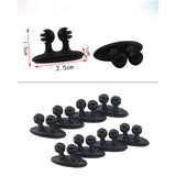 Elistooop 8Pcs/Lot Adhesive Car Winder Fixer Organizer Holder Desk Wall Cable Wire Clips Cord Tie Drop