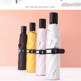 Women's Sunshade Small Fresh Rain Dual-Use Sunscreen And Anti-Ultraviolet Folding Portable Sun Umbrella
