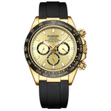 GUANQIN New Luxury 100M Waterproof Watches Sapphire Glass Luminous Automatic Week Watch Men Rubber Mechanical Steel Wristwatch