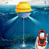 FF1108-1CT Portable Finder 100M/300FT Depth Alarm Wired Fish Detector echo sounder wireless for Fishing