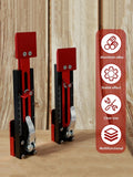 2Pcs Sliding Mounting Gauge, Adjustable Quick Positioning, Aluminum Alloy Board and Siding Gauge Tool for 10-15mm Wall