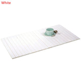 Portable Coaster Table Pad Natural Wood Insulation Mat Couch Placemat Anti Slip Sofa Armrest Tray Foldable