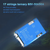 18650 Bms 17S 50A 60V Li-Ion Battery Common Port Charging Pad with NTC Temperature Protection for Escooter