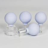 Face Lift Anti Cellulite Vacuum Massage Suction Glass Cupping Set of 4 Cups Facial Rejuva Cup